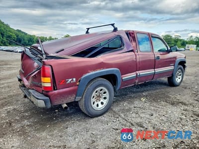Trzecie zdjęcie samochodu z tyłu: 2002 CHEVROLET SILVERADO K1500 VIN:1GCEK19T72E210913 - miniatura