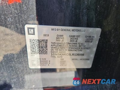 Zdjęcie 13 z 13 samochodu: 2020 CHEVROLET SUBURBAN K1500 LT VIN:1GNSKHKC6LR136598 - miniatura