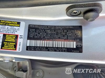 Zdjęcie 12 z 12 samochodu: 2019 TOYOTA CAMRY LE VIN:4T1B11HK0KU800886 - miniatura