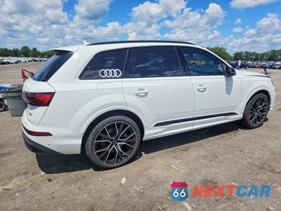 Trzecie zdjęcie samochodu z tyłu: 2021 AUDI Q7 PRESTIGE VIN:WA1VXAF75MD021012 - miniatura