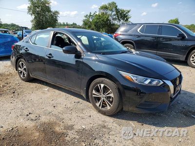 Czwarte zdjęcie samochodu z boku: 2021 NISSAN SENTRA SV VIN:3N1AB8CV1MY250687 - miniatura
