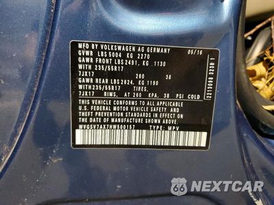 Zdjęcie 14 z 14 samochodu: 2017 VOLKSWAGEN TIGUAN WOLFSBURG VIN:WVGSV7AX7HW500157 - miniatura