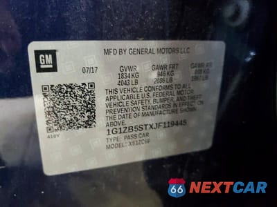 Zdjęcie 12 z 12 samochodu: 2018 CHEVROLET MALIBU LS VIN:1G1ZB5STXJF119445 - miniatura