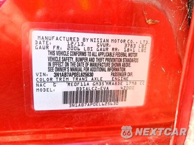 Zdjęcie 12 z 12 samochodu: 2014 NISSAN SENTRA S VIN:3N1AB7AP0EL625630 - miniatura