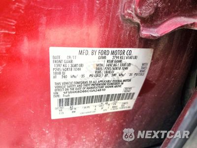 Zdjęcie 13 z 13 samochodu: 2012 FORD EXPLORER XLT VIN:1FMHK8D86CGA24810 - miniatura