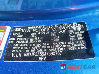 Zdjęcie 13 z 13 samochodu: 2018 KIA SOUL + VIN:KNDJP3A59J7590767 - miniatura