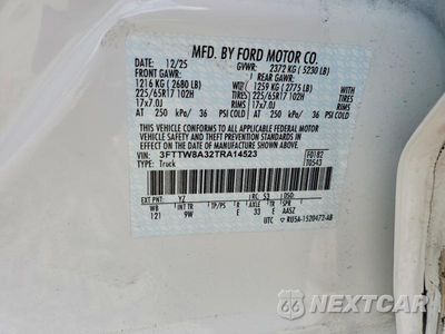 Zdjęcie 12 z 12 samochodu: 2026 FORD MAVERICK XL VIN:3FTTW8A32TRA14523 - miniatura