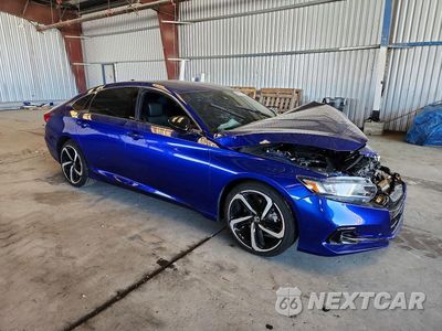 Czwarte zdjęcie samochodu z boku: 2022 HONDA ACCORD SPORT VIN:1HGCV2F31NA019705 - miniatura