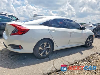 Trzecie zdjęcie samochodu z tyłu: 2020 HONDA CIVIC LX VIN:2HGFC2F69LH506789 - miniatura