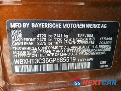 Zdjęcie 13 z 13 samochodu: 2016 BMW X1 XDRIVE28I VIN:WBXHT3C36GP885519 - miniatura