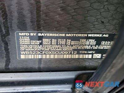 Zdjęcie 13 z 13 samochodu: 2025 BMW IX XDRIVE50 VIN:WB523CF0XSCU09712 - miniatura
