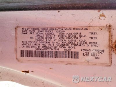 Zdjęcie 12 z 12 samochodu: 2003 TOYOTA TACOMA BASE VIN:5TENL42N03Z147999 - miniatura