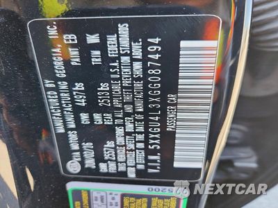 Zdjęcie 12 z 12 samochodu: 2016 KIA OPTIMA EX VIN:5XXGU4L3XGG087494 - miniatura