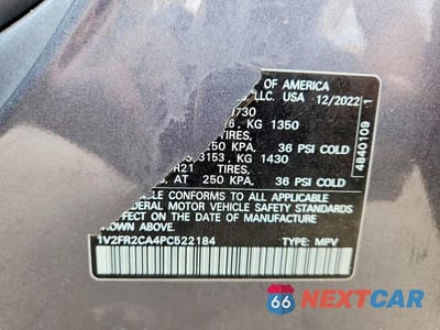 Zdjęcie 12 z 12 samochodu: 2023 VOLKSWAGEN ATLAS SEL PREMIUM R-LINE VIN:1V2FR2CA4PC522184 - miniatura