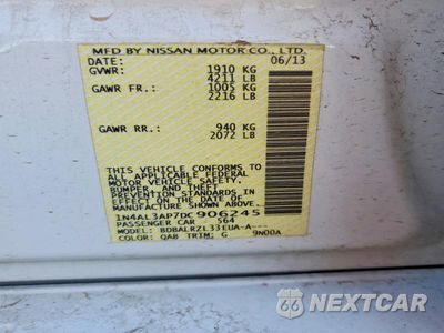Zdjęcie 12 z 12 samochodu: 2013 NISSAN ALTIMA 2.5 VIN:1N4AL3AP7DC906245 - miniatura