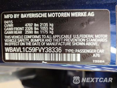 Zdjęcie 13 z 13 samochodu: 2015 BMW X1 XDRIVE28I VIN:WBAVL1C59FVY38336 - miniatura