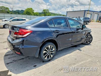 Trzecie zdjęcie samochodu z tyłu: 2013 HONDA CIVIC EX VIN:19XFB2F87DE253441 - miniatura