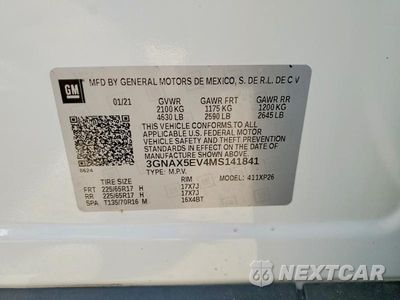 Zdjęcie 14 z 14 samochodu: 2021 CHEVROLET EQUINOX VIN:3GNAX5EV4MS141841 - miniatura