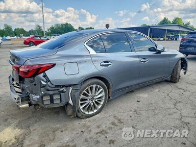 Trzecie zdjęcie samochodu z tyłu: 2018 INFINITI Q50 3.0T LUXE VIN:JN1EV7AR1JM439850 - miniatura