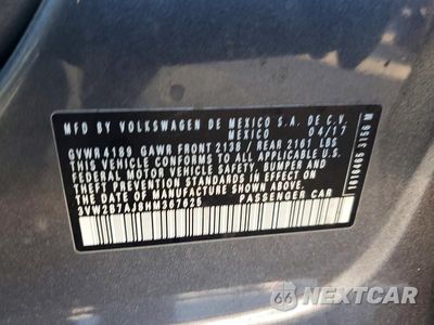 Zdjęcie 12 z 12 samochodu: 2017 VOLKSWAGEN JETTA S VIN:3VW2B7AJ8HM367625 - miniatura