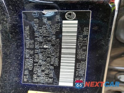Zdjęcie 12 z 12 samochodu: 2016 LEXUS ES 350 VIN:58ABK1GG3GU024134 - miniatura