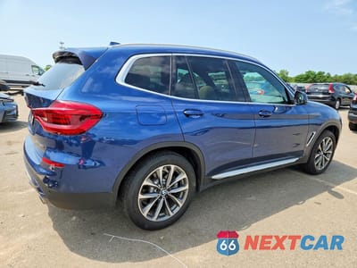 Trzecie zdjęcie samochodu z tyłu: 2019 BMW X3 XDRIVE30I VIN:5UXTR9C58KLR04127 - miniatura