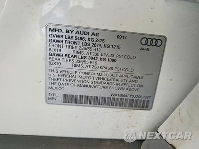 Zdjęcie 13 z 13 samochodu: 2018 AUDI Q5 PREMIUM PLUS VIN:WA1BNAFY3J2057337 - miniatura