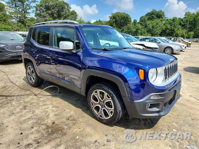 Czwarte zdjęcie samochodu z boku: 2016 JEEP RENEGADE LIMITED VIN:ZACCJBDT0GPE12739 - miniatura