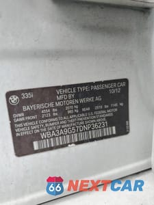 Zdjęcie 12 z 12 samochodu: 2013 BMW 128I 2D I VIN:WBA3A9G57DNP36231 - miniatura