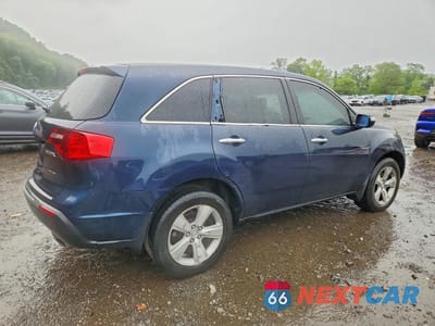 Trzecie zdjęcie samochodu z tyłu: 2011 ACURA MDX VIN:2HNYD2H20BH505988 - miniatura