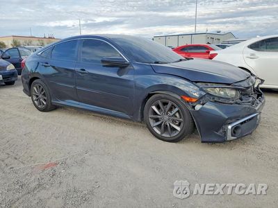 Czwarte zdjęcie samochodu z boku: 2020 HONDA CIVIC EX VIN:19XFC1F31LE001761 - miniatura