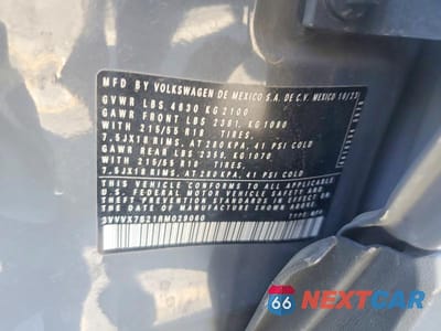 Zdjęcie 12 z 12 samochodu: 2024 VOLKSWAGEN TAOS SE VIN:3VVVX7B21RM029060 - miniatura