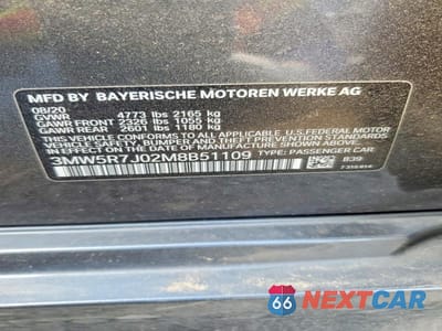 Zdjęcie 12 z 12 samochodu: 2021 BMW 330XI VIN:3MW5R7J02M8B51109 - miniatura