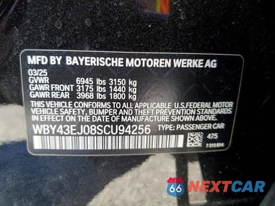 Zdjęcie 12 z 12 samochodu: 2025 BMW I7 EDRIVE50 VIN:WBY43EJ08SCU94256 - miniatura