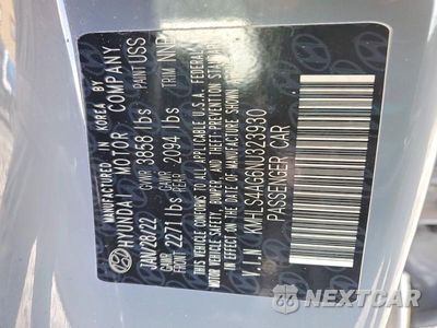Zdjęcie 12 z 12 samochodu: 2022 HYUNDAI ELANTRA SEL VIN:KMHLS4AG6NU323930 - miniatura