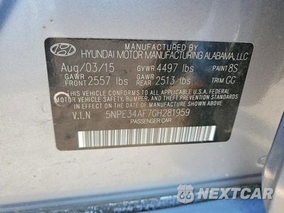 Zdjęcie 12 z 12 samochodu: 2016 HYUNDAI SONATA LIMITED VIN:5NPE34AF7GH281959 - miniatura