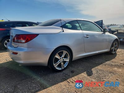 Trzecie zdjęcie samochodu z tyłu: 2012 LEXUS IS 250 VIN:JTHFF2C27C2522147 - miniatura