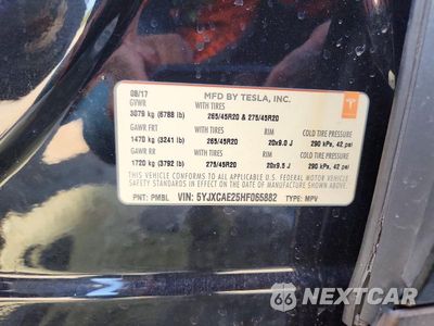 Zdjęcie 13 z 13 samochodu: 2017 TESLA MODEL X VIN:5YJXCAE25HF065882 - miniatura
