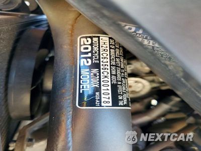 Zdjęcie 9 z 9 samochodu: 2012 HONDA NC700X VIN:JH2RC6356CK001078 - miniatura