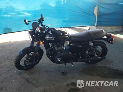 Trzecie zdjęcie samochodu z tyłu: 2020 TRIUMPH BONNEVILLE T100 VIN:SMTD10GN9LT957716 - miniatura
