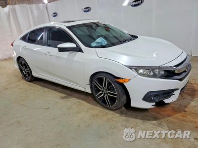 Czwarte zdjęcie samochodu z boku: 2017 HONDA CIVIC EX VIN:19XFC1F30HE020955 - miniatura