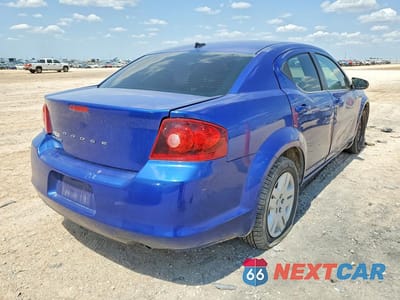 Trzecie zdjęcie samochodu z tyłu: 2013 DODGE AVENGER SE VIN:1C3CDZAB0DN547997 - miniatura