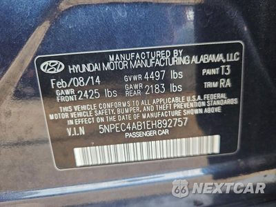 Zdjęcie 13 z 13 samochodu: 2014 HYUNDAI SONATA LIMITED 2.0T VIN:5NPEC4AB1EH892757 - miniatura