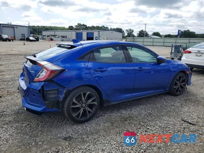 Trzecie zdjęcie samochodu z tyłu: 2019 HONDA CIVIC SPORT VIN:SHHFK7G48KU219393 - miniatura