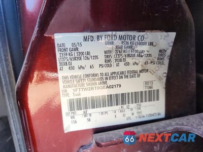 Zdjęcie 13 z 13 samochodu: 2016 FORD F250 SUPER DUTY VIN:1FT7W2BT0GEA02179 - miniatura