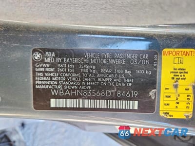 Zdjęcie 12 z 12 samochodu: 2008 BMW 750 LI VIN:WBAHN83568DT84619 - miniatura