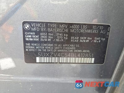 Zdjęcie 13 z 13 samochodu: 2011 BMW X5 VIN:5UXZV4C54BL412851 - miniatura