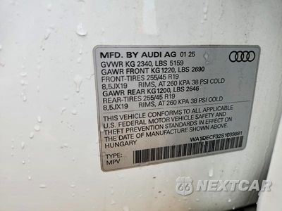 Zdjęcie 13 z 13 samochodu: 2025 AUDI Q3 PREMIUM S LINE 45 VIN:WA1DECF32S1039881 - miniatura