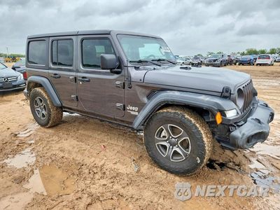 Czwarte zdjęcie samochodu z boku: 2020 JEEP WRANGLER UNLIMITED SPORT VIN:1C4HJXDG9LW340474 - miniatura