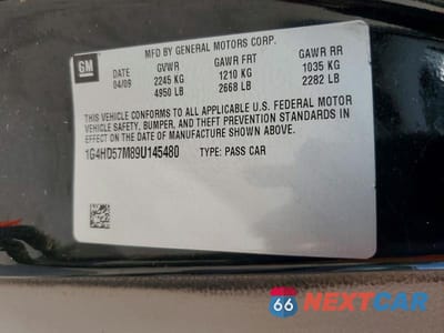 Zdjęcie 12 z 12 samochodu: 2009 BUICK LUCERNE CXL VIN:1G4HD57M89U145480 - miniatura